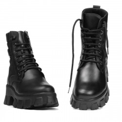 Botines de mujer 3353 negro combinado
