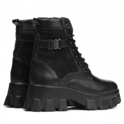 Botines de mujer 3353 negro combinado