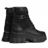 Botines de mujer 3353 negro combinado