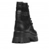 Botines de mujer 3353 negro combinado