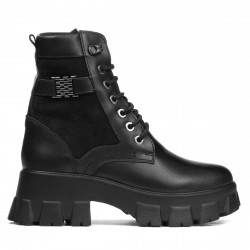 Botines de mujer 3353 negro combinado