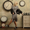 Botas de mujer 3351 negro combinado