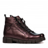 Botines de mujer 3355 morado nacarado