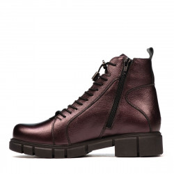 Botines de mujer 3355 morado nacarado