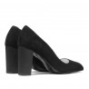 Zapatos elegantes de mujer 1278 negro antílope