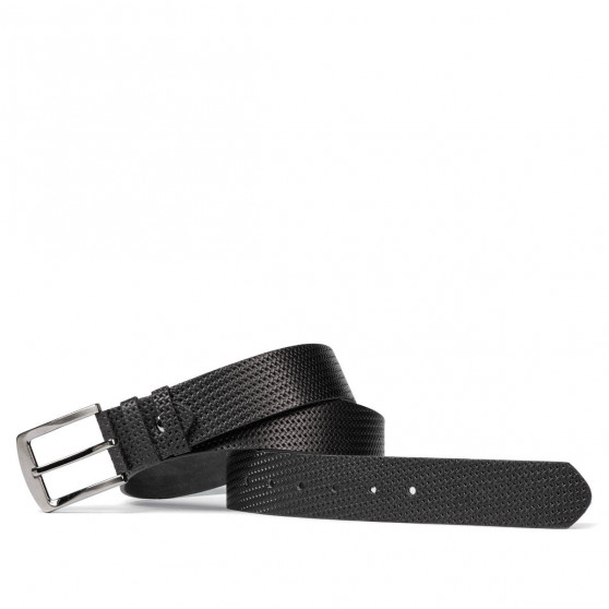 Cinturón hombre 01b negro prensado