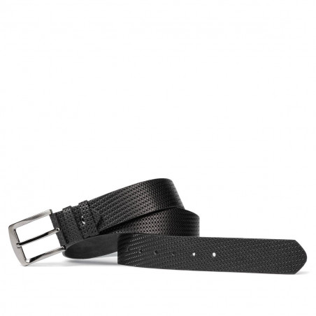Cinturón hombre 01b negro prensado