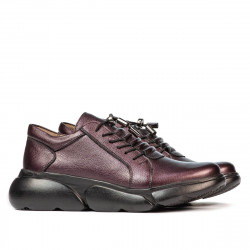 Zapatos casuales de mujer 6032 púrpura nacarado