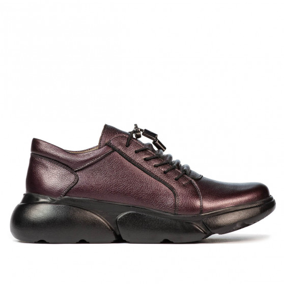 Zapatos casuales de mujer 6032 púrpura nacarado