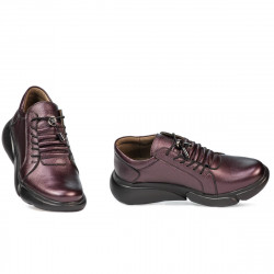 Zapatos casuales de mujer 6032 púrpura nacarado