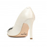 Zapatos elegantes de mujer 1282 marfil blanco