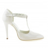 Sandalias de mujer 1237 charol marfil