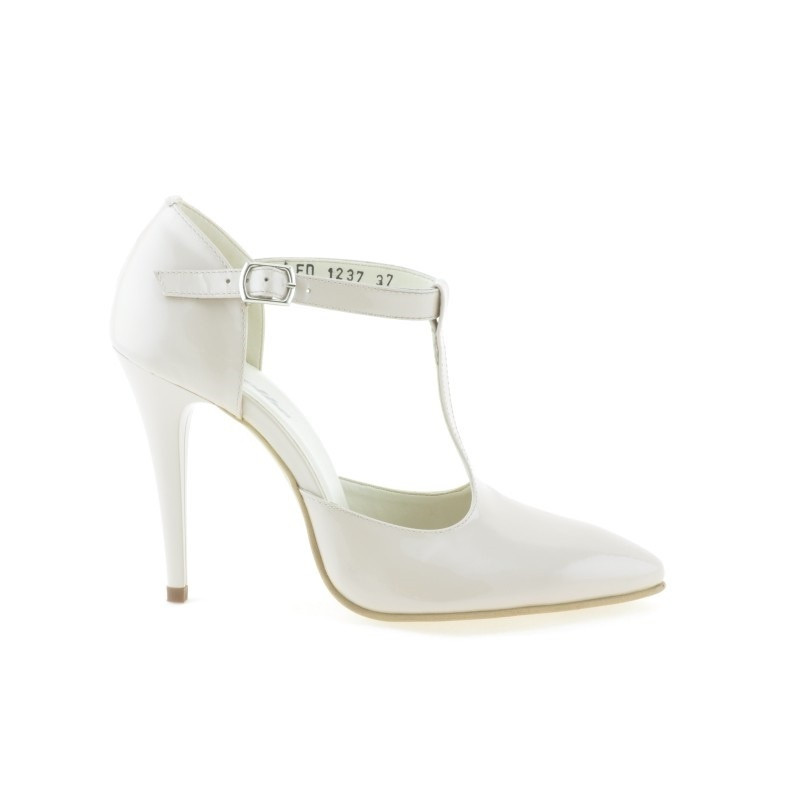 Sandalias de mujer 1237 charol marfil