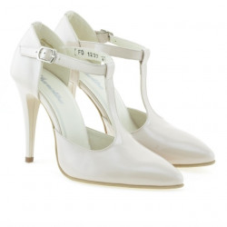 Sandalias de mujer 1237 charol marfil