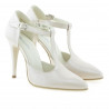 Sandalias de mujer 1237 charol marfil