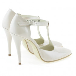 Sandalias de mujer 1237 charol marfil