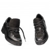 Zapatos casuales para mujer 6026 negro combinado