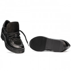 Zapatos casuales para mujer 6026 negro combinado