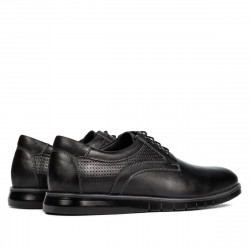 Zapatos casuales 929 negro combinado