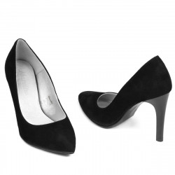 Zapatos elegantes de mujer 1276 negro antilope