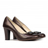 Zapatos elegantes de mujer 1245 café