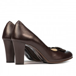 Zapatos elegantes de mujer 1245 café