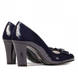 Zapatos elegantes de mujer 1245 charol índigo
