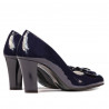 Zapatos elegantes de mujer 1245 charol índigo