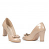 Zapatos elegantes de mujer 1245 charol marfil