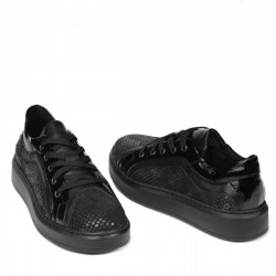 Zapatos casuales/deportivos 6035 negro combinado