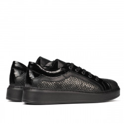 Zapatos casuales/deportivos 6035 negro combinado