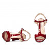 Sandalias de mujer 1258 charol burdeos