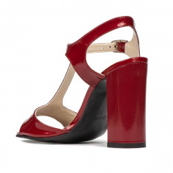 Sandalias de mujer 1258 charol burdeos