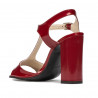 Sandalias de mujer 1258 charol burdeos