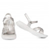 Sandalias para niños 538 blanco nacarado (plateado)