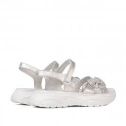 Sandalias para niños 538 blanco nacarado (plateado)