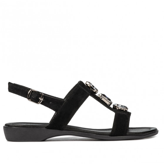 Sandalias de mujer 5073 negro terciopelo
