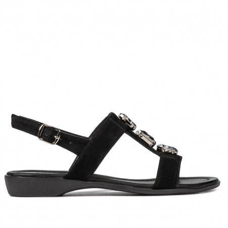 Sandalias de mujer 5073 negro terciopelo