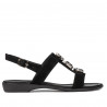 Sandalias de mujer 5073 negro terciopelo