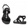 Sandalias de mujer 5073 negro terciopelo