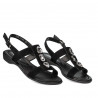 Sandalias de mujer 5073 negro terciopelo