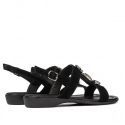 Sandalias de mujer 5073 negro terciopelo