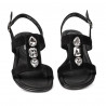 Sandalias de mujer 5073 negro terciopelo