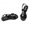 Sandalias de mujer 5073 negro terciopelo