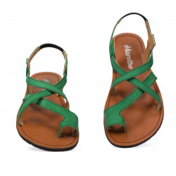 Sandalias de mujer 5076 verde ante