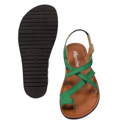 Sandalias de mujer 5076 verde ante