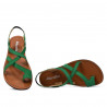 Sandalias de mujer 5076 verde ante