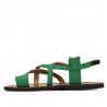 Sandalias de mujer 5076 verde ante