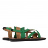 Sandalias de mujer 5076 verde ante