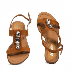 Sandalias de mujer 5073 camel ante
